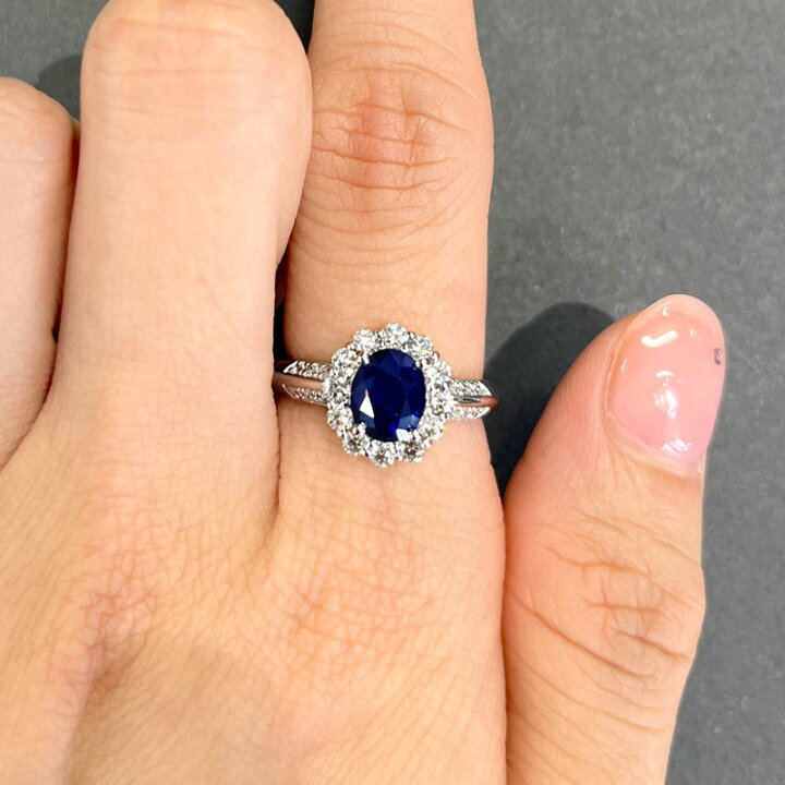 楽天市場】コーンフラワーブルーサファイア 1.81ct ダイヤモンド 