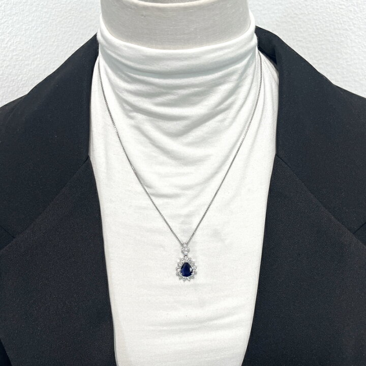 楽天市場】ロイヤルブルーサファイア 2.77ct ネックレス PT850 PT900 
