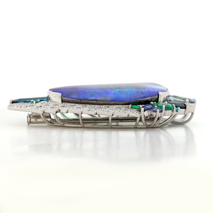 楽天市場】ボルダーオパール 28.25ct ブローチ/ペンダントトップ PT900 