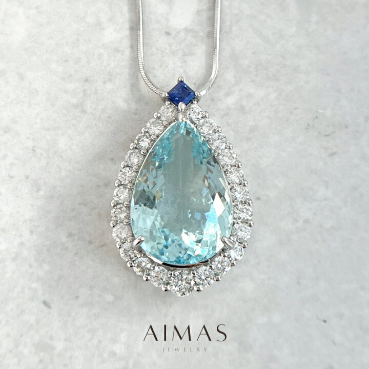 楽天市場】【ｾｰﾙ】アクアマリン 16.5ct ネックレス PT950/850 
