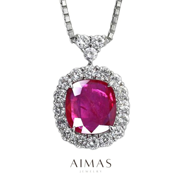 楽天市場】【ｾｰﾙ】ルビー 4.61ct ネックレス PT950/850 プラチナ 