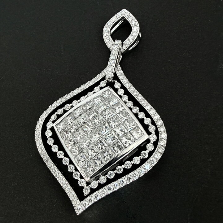 楽天市場】【ｾｰﾙ】ダイヤモンド 5ct ペンダントトップ K18WG ホワイト 