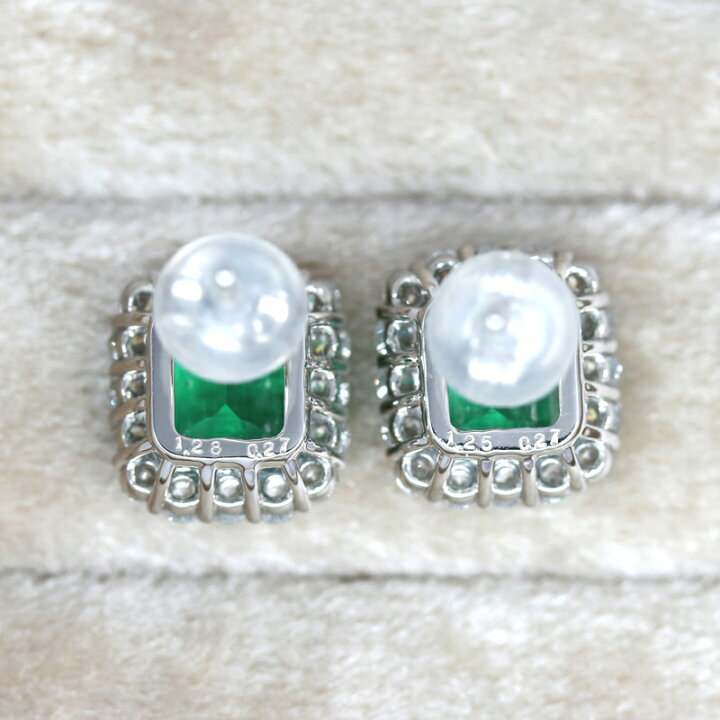 楽天市場】コロンビア産ビビッドグリーンエメラルド 1.28ct/1.25ct 