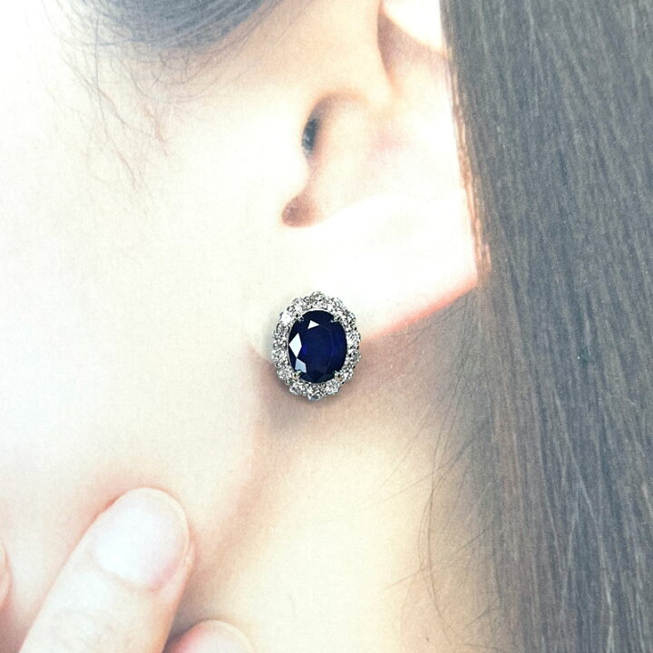 楽天市場】ブルーサファイア 2.25ct/2.4ct(計：4.65ct) ダイヤモンド 