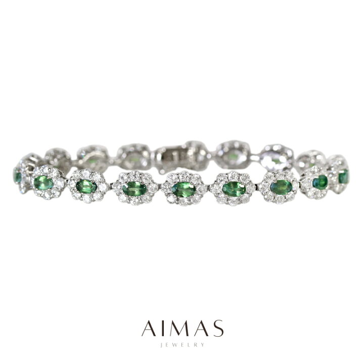 楽天市場】アレキサンドライト 4.74ct ブレスレット PT900/850  