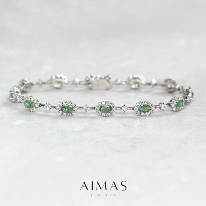 楽天市場】アレキサンドライト 2.58ct ブレスレット PT900/850 