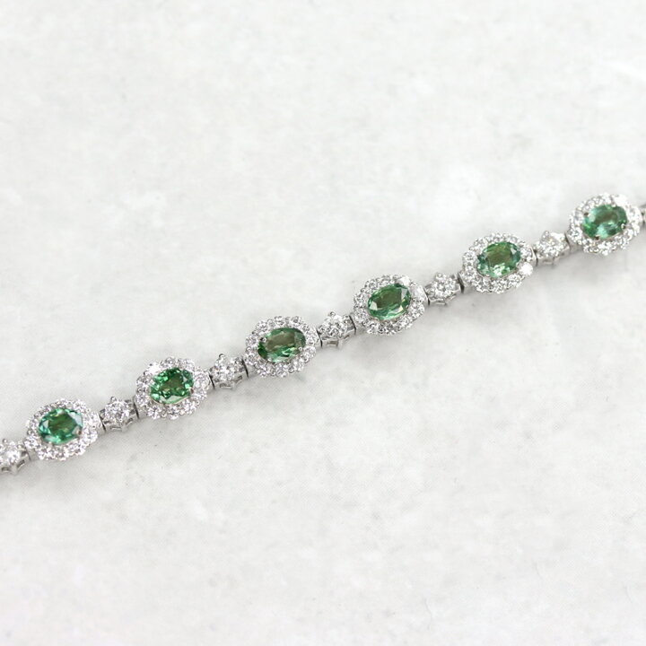 楽天市場】アレキサンドライト 2.44ct ブレスレット PT900/850 
