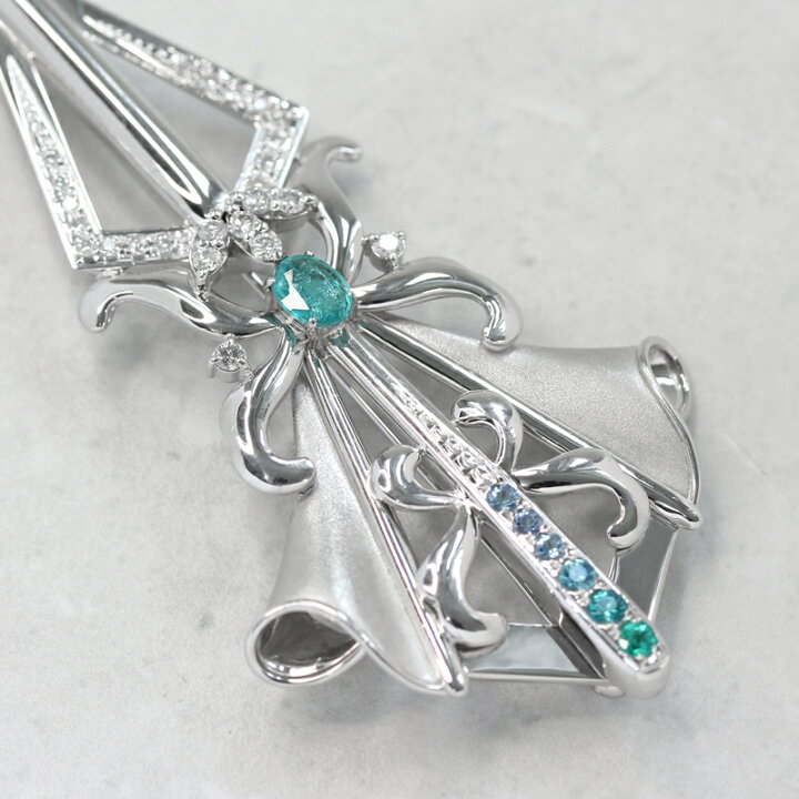楽天市場】ブラジル産パライバトルマリン 0.43ct ブローチ/ペンダント 