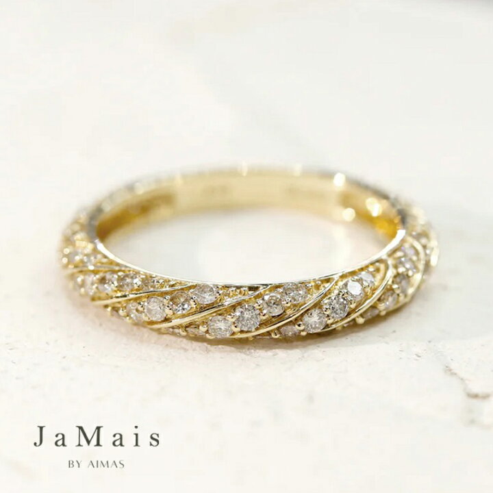 楽天市場】【JaMais】ダイヤモンド 0.5ct リング 12号 K18YG 18金 