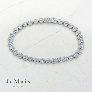 �yJaMais�zEtincelle -�G�^���Z��- �_�C�������h 5.25ct �e�j�X�u���X���b�g PT900/850 �v���`�i �t���_�C�������h�u���X���b�g �_�C�������h�u���X���b�g �_�C�������h�e�j�X�u���X �_�C����芪�� 