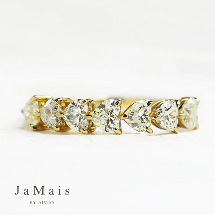 楽天市場】【JaMais】ダイヤモンド 1ct ハーフエタニティリング 12号 