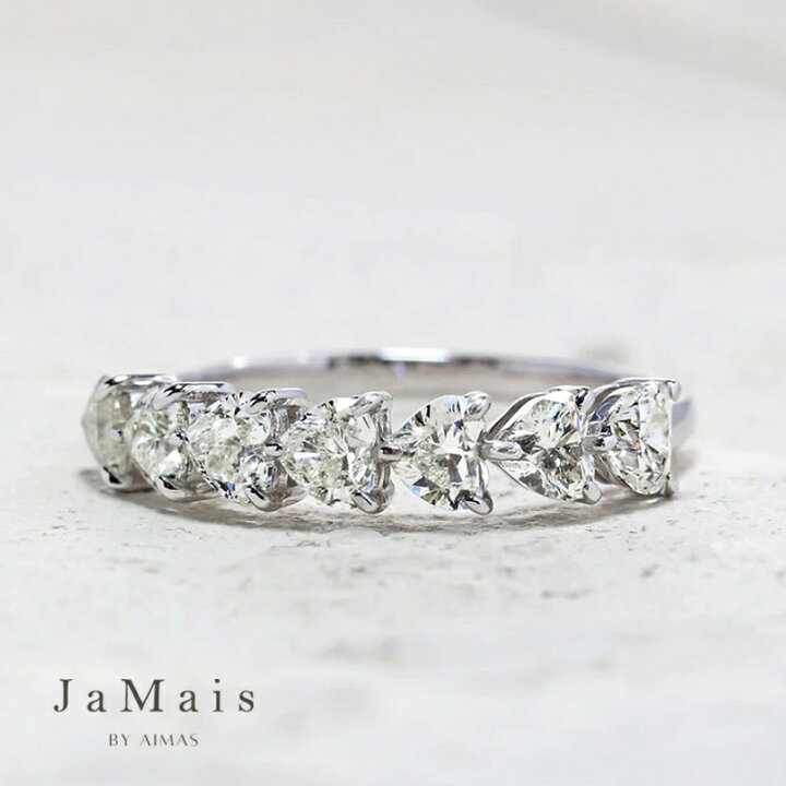 楽天市場】【JaMais】ダイヤモンド 1ct ハーフエタニティリング 12号 