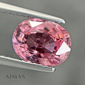 �~�����}�[�Y����M�s���N�X�s�l�� 1.91ct ���[�X �� �I�[�o���J�b�g �ȉ~ �r���}�Y �u���� �Y�n�ؖ� �m�[�q�[�g/unheated �ق�2ct 1ct�A�b�v 8���a���� ���ӕʏ��� ���� �󏭐� ���A�X�g�[���y��