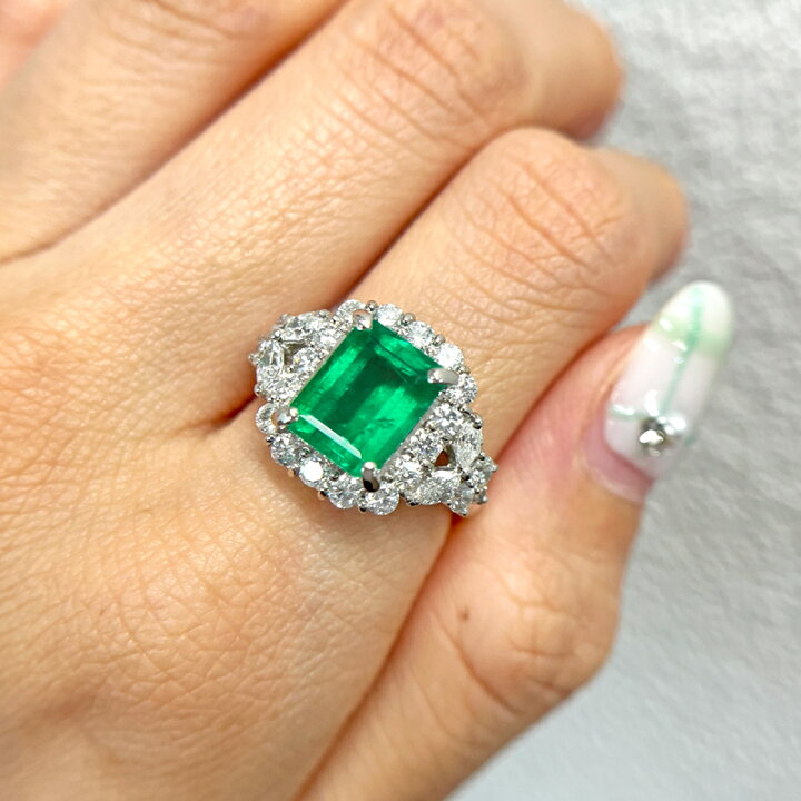 楽天市場】【ｾｰﾙ】コロンビア産ビビッドグリーンエメラルド 2.37ct 