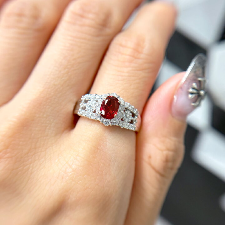 楽天市場】【ｾｰﾙ】ルビー 0.91ct リング 14号 PT900 プラチナ 指輪 
