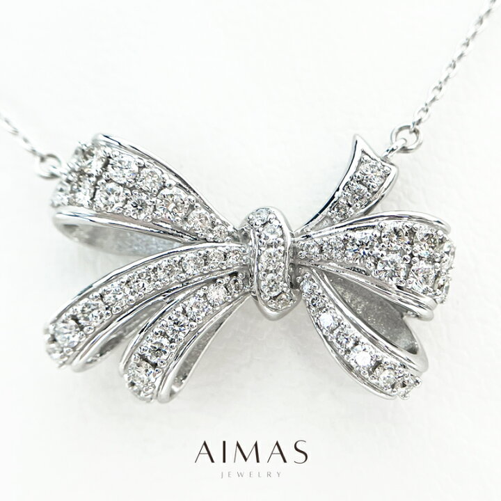 楽天市場】ダイヤモンド 0.83ct ネックレス K18WG ホワイトゴールド 18  