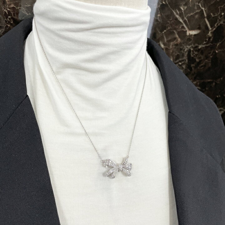 楽天市場】ダイヤモンド 0.83ct ネックレス K18WG ホワイトゴールド 18  