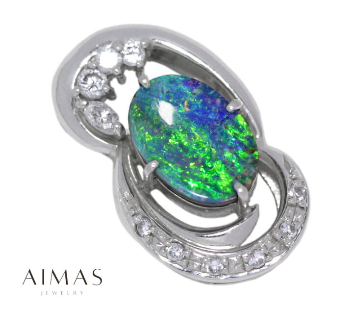 楽天市場】ブラックオパール 2.32ct ペンダントトップ PT900 プラチナ 