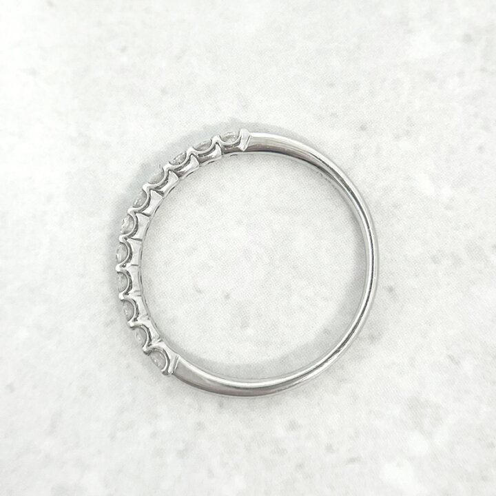 楽天市場】ダイヤモンド 0.3ct ハーフエタニティリング 12号 PT900 