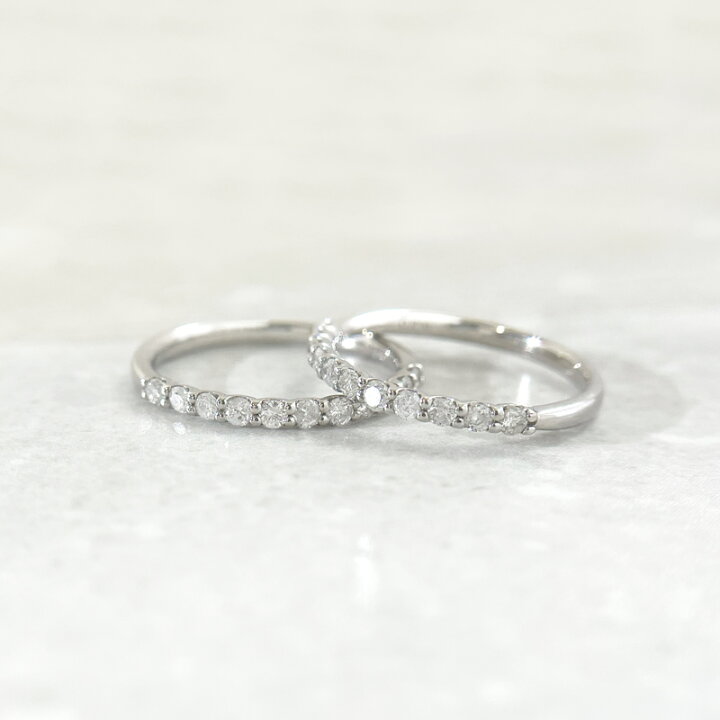 楽天市場】ダイヤモンド 0.3ct ハーフエタニティリング 12号 PT900 