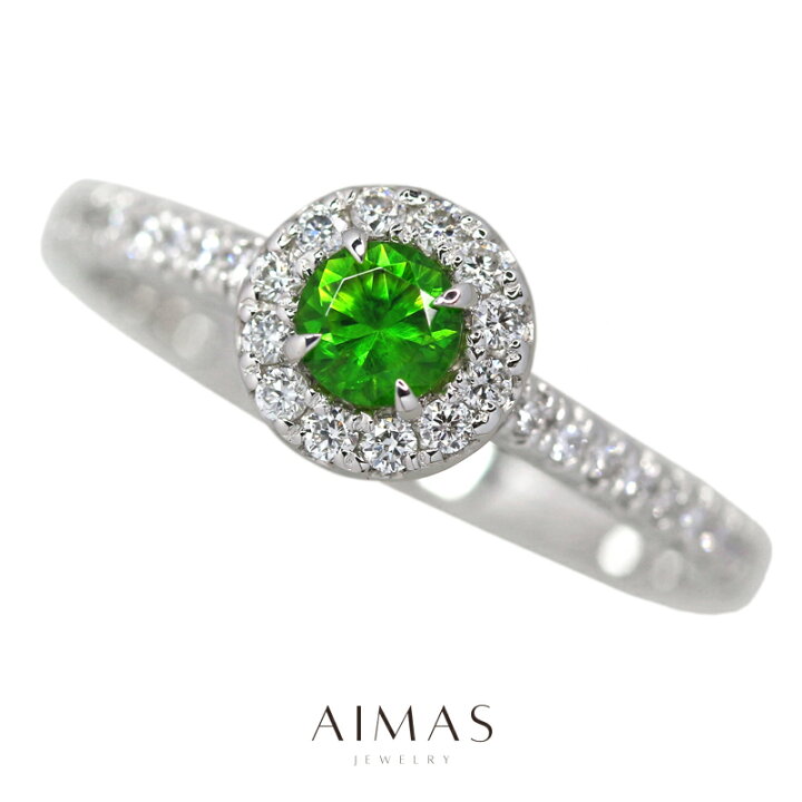 楽天市場】デマントイドガーネット ガーネット 0.25ct リング 12号 