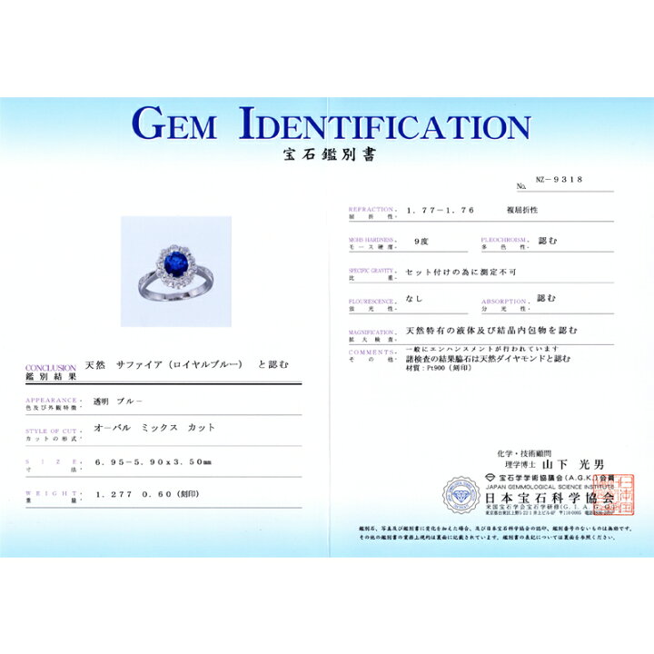 楽天市場】【ｾｰﾙ】ロイヤルブルーサファイア 1.277ct リング PT900 