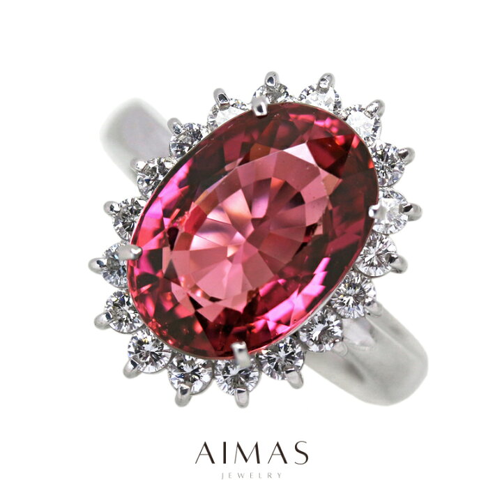 楽天市場】ピンクトルマリン 9.11ct リング PT900 プラチナ 指輪  
