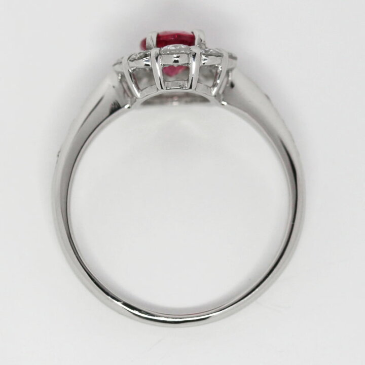楽天市場】【クーポン】ルビー 1.01ct ダイヤモンド 12号 リング PT900 
