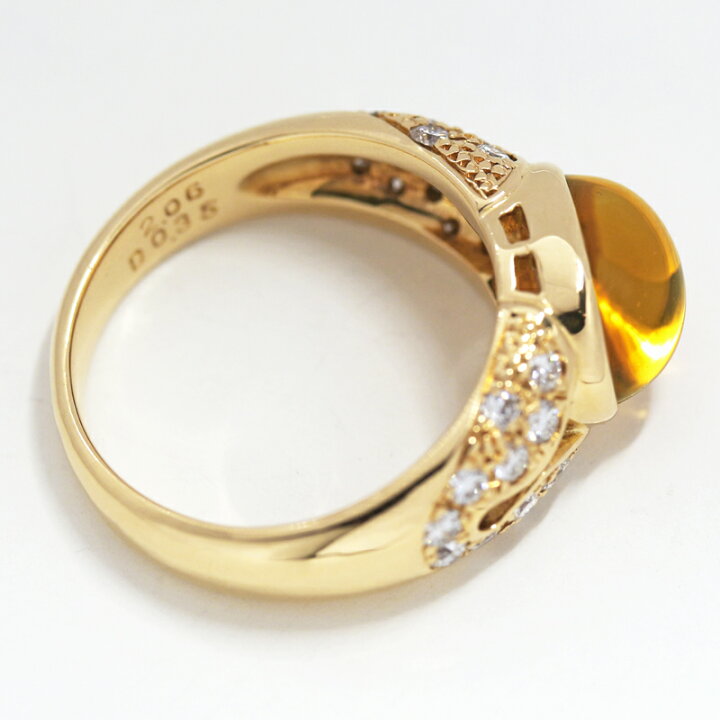 楽天市場】【WAKO】和光 ワコー シトリン 2.06ct リング 8号 K18YG  