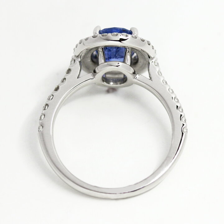 楽天市場】スリランカ産非加熱ブルーサファイア 2.23ct リング 12号 
