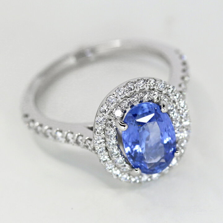 楽天市場】スリランカ産非加熱ブルーサファイア 2.23ct リング 12号 