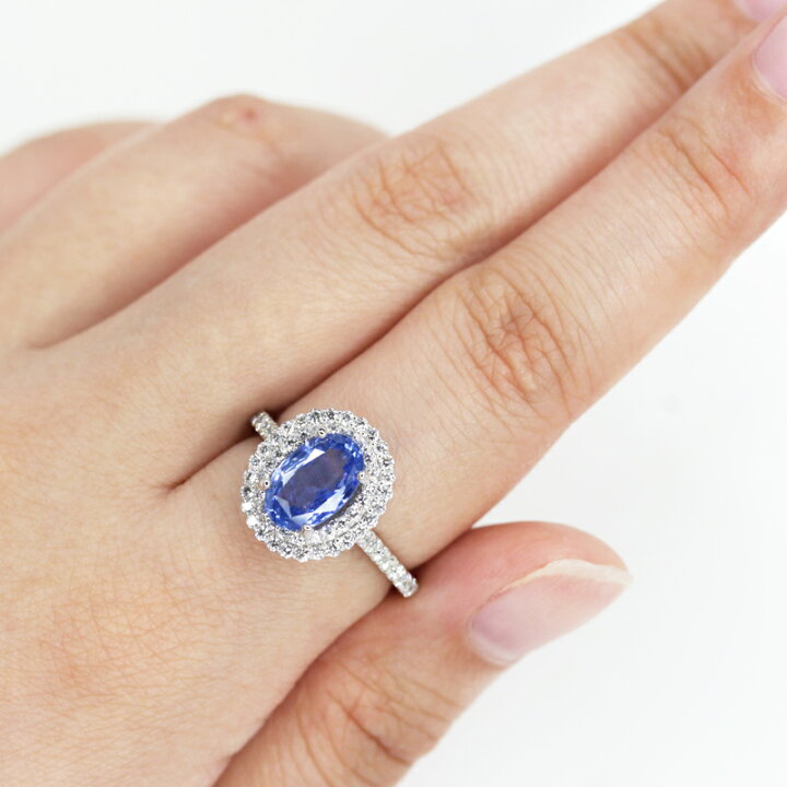 楽天市場】スリランカ産非加熱ブルーサファイア 2.23ct リング 12号 