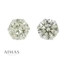 【セール】イエローダイヤモンド 0.53ct/0.53ct ピアス PT900 プラチナ カラーダイヤモンド 一粒ピアス ラウンド カラーダイヤモンド 4月誕生石 色石 金剛石【新品】【ジュエリー】【送料無料】RGZ.A