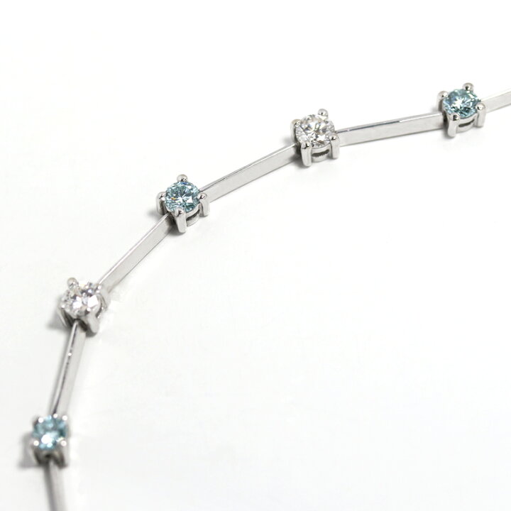 楽天市場】アイスブルートリートダイヤモンド 0.6ct ブレスレット
