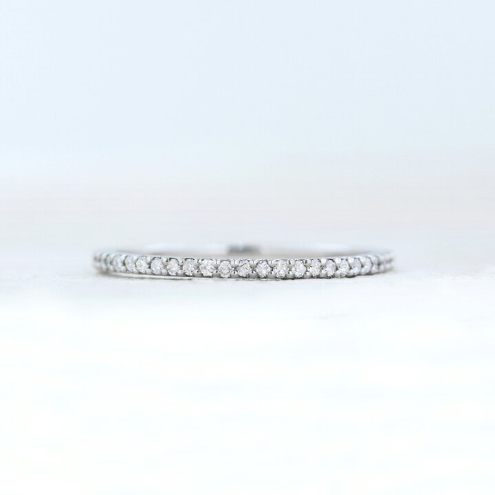 楽天市場】【JaMais】ダイヤモンド 約0.128ct ハーフエタニティリング 