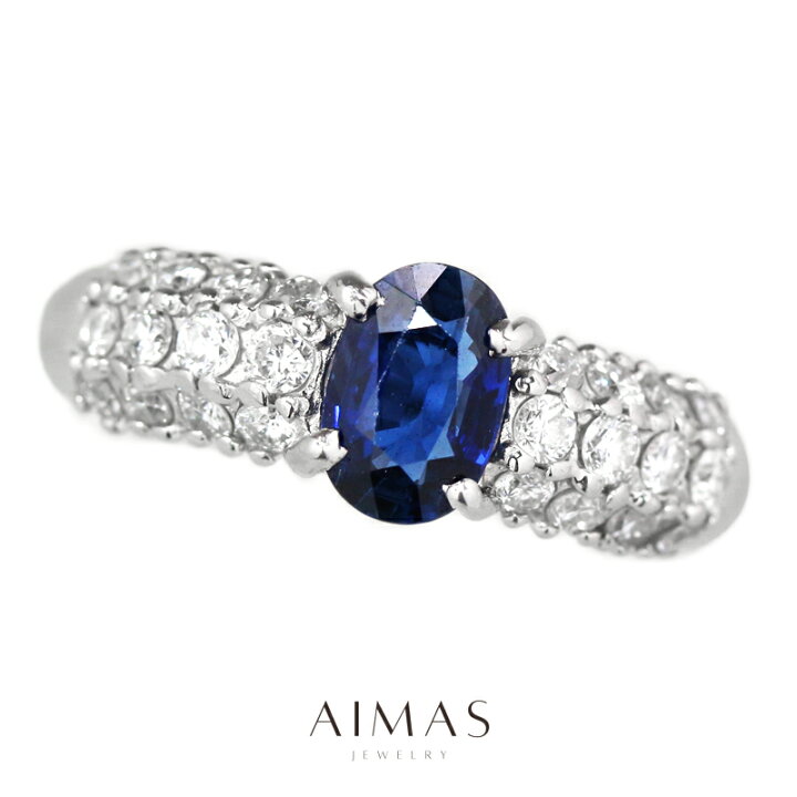 楽天市場】ブルーサファイア 0.85ct リング PT900 プラチナ 指輪 