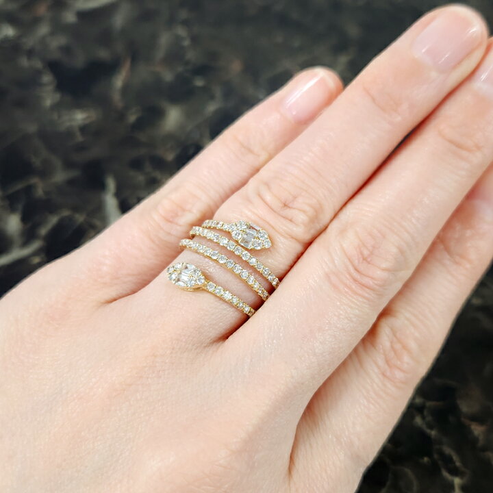 楽天市場】ダイヤモンド 1.0ct リング K18YG イエローゴールド 18金 