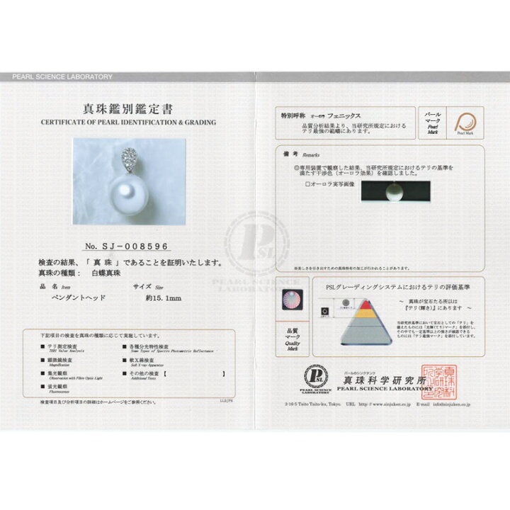 楽天市場】【ｾｰﾙ】【オーロラフェニックス】 白蝶真珠 15.1mm 