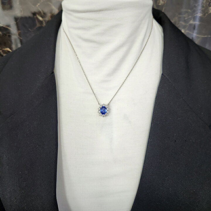 楽天市場】ブルーサファイア 2.64ct ネックレス PT850/PT900 プラチナ  