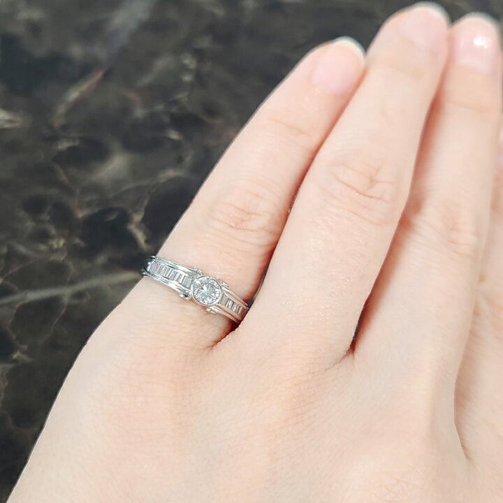 楽天市場】ダイヤモンド 0.3ct リング 10号 K18WG ホワイトゴールド 18  