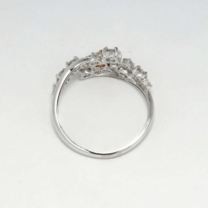 楽天市場】ピンクダイヤモンド 0.161ct リング 12号 PT900 プラチナ 