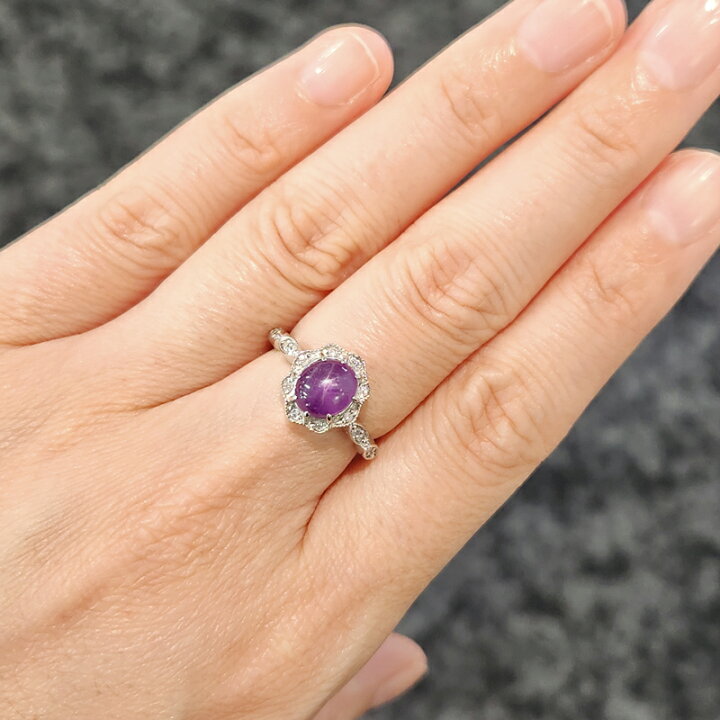 楽天市場】【ｾｰﾙ】ミャンマー産パープルスターサファイア 3.37ct 