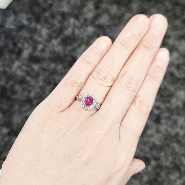 楽天市場】ミャンマー産ピジョンブラッドスタールビー 1.87ct リング 