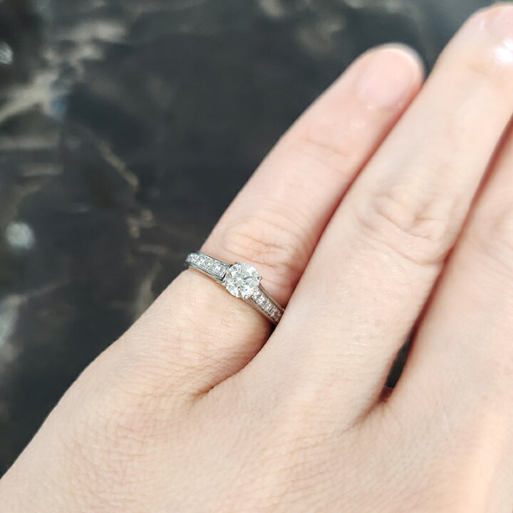 楽天市場】【Cartier】カルティエ 1895 メインダイヤモンド 0.36ct (H  