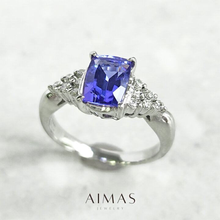 楽天市場】タンザナイト 1.24ct リング 9号 PT900 プラチナ 指輪 