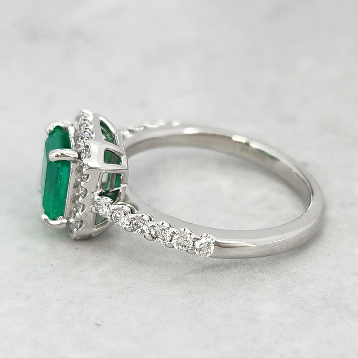 楽天市場】エメラルド 1.15ct リング 12号 PT900 プラチナ 指輪 ダイヤ 