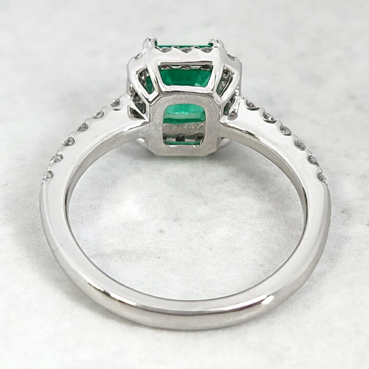楽天市場】エメラルド 1.15ct リング 12号 PT900 プラチナ 指輪 ダイヤ 