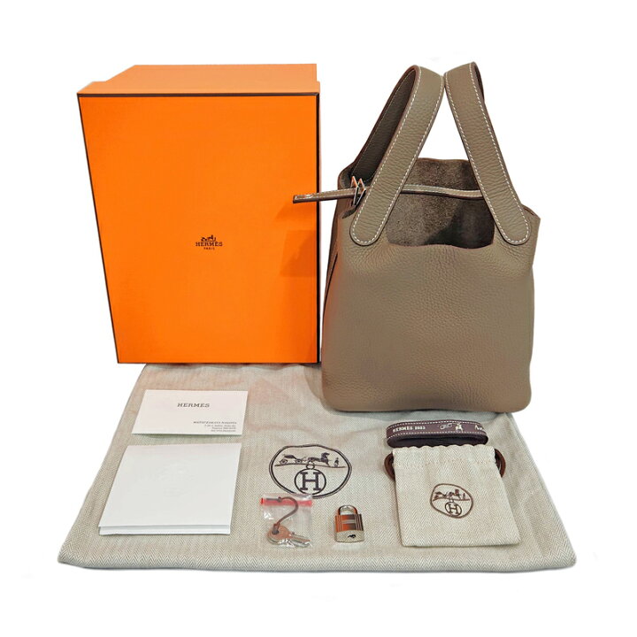 楽天市場】【HERMES】 エルメス ピコタンロック PM エトゥープ 