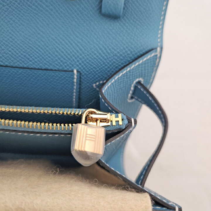 楽天市場】【HERMES】エルメス ケリーロング トゥーゴー ブルージーン 