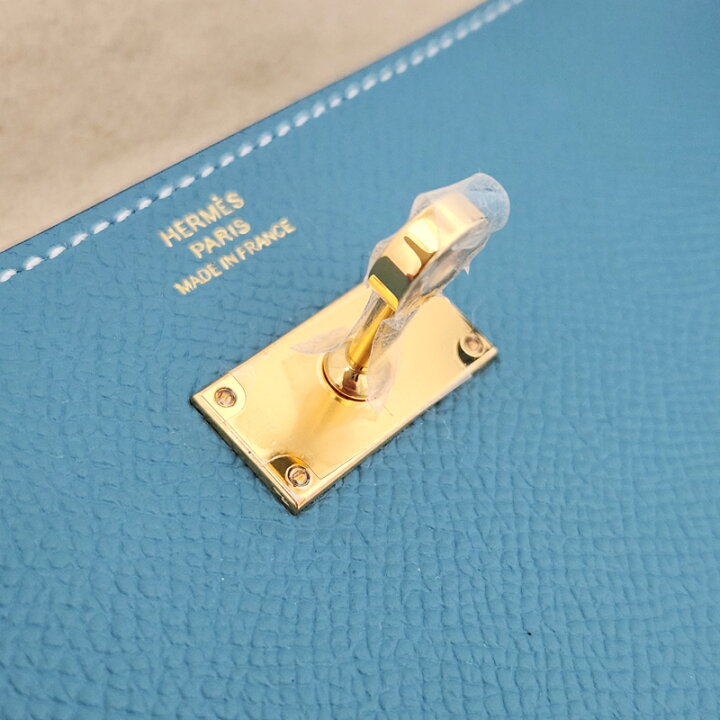 楽天市場】【HERMES】エルメス ケリーロング トゥーゴー ブルージーン 